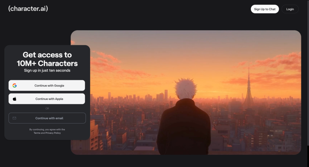 Character AI site