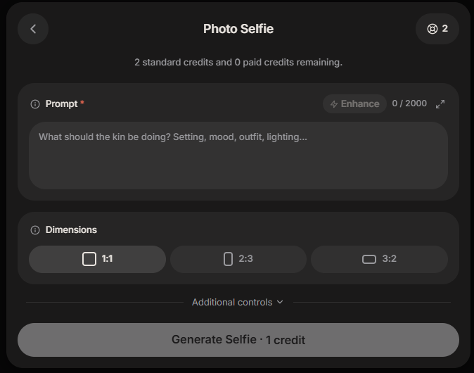 Kindroid AI image generation