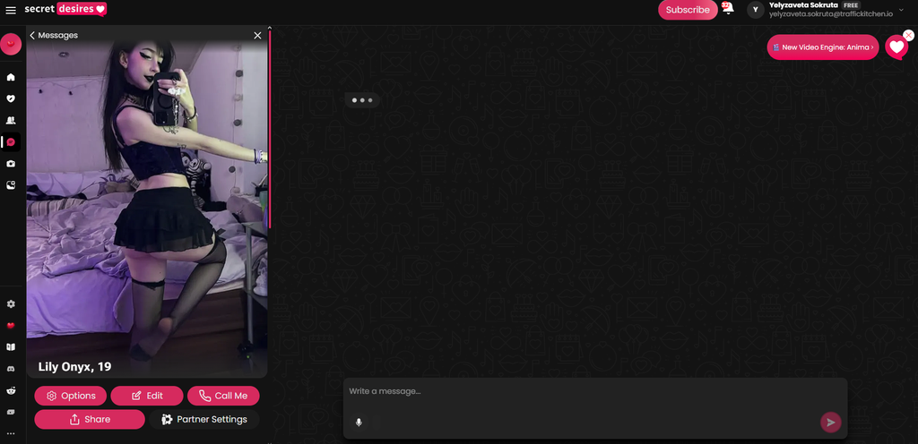 Secret Desires AI chat